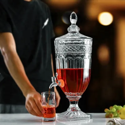 ATO machine made glass fruit juice jar