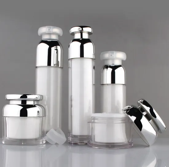 Plastic White Cosmetics Serum Airless Lotion Pump Bottle
