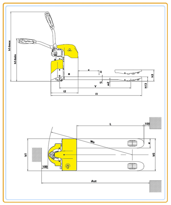 semi-electric pallet truck