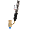 Dual-Tip Flame Tube Självjustering Mapp Gas Svetsning Handfackla med ventil och 1,5 m slang HVAC