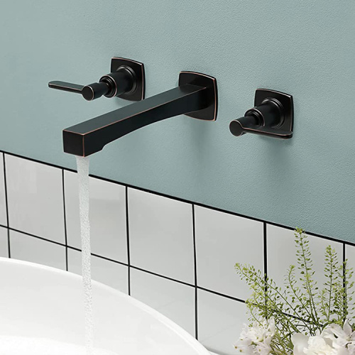 Champagne Bronze Banyo Faucet Wall Mount Water Tap