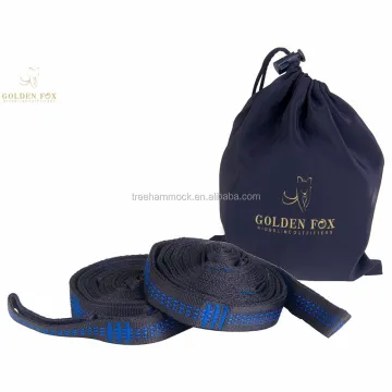 2023 Outdoor Furniture: Durable Adjustable Hammock Straps with Carabiners and Tree Tie Straps