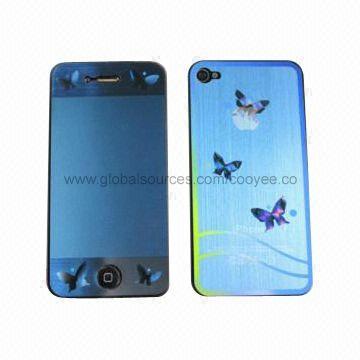 3-D Screen Protector for Apple's iPhone 4/iPhone 4S, Made of PET Material