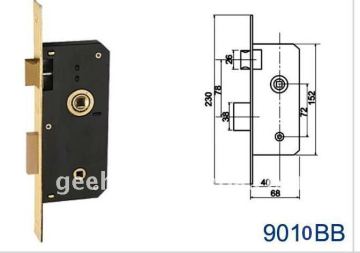 Zinc Alloy Mortise Door Lock Body