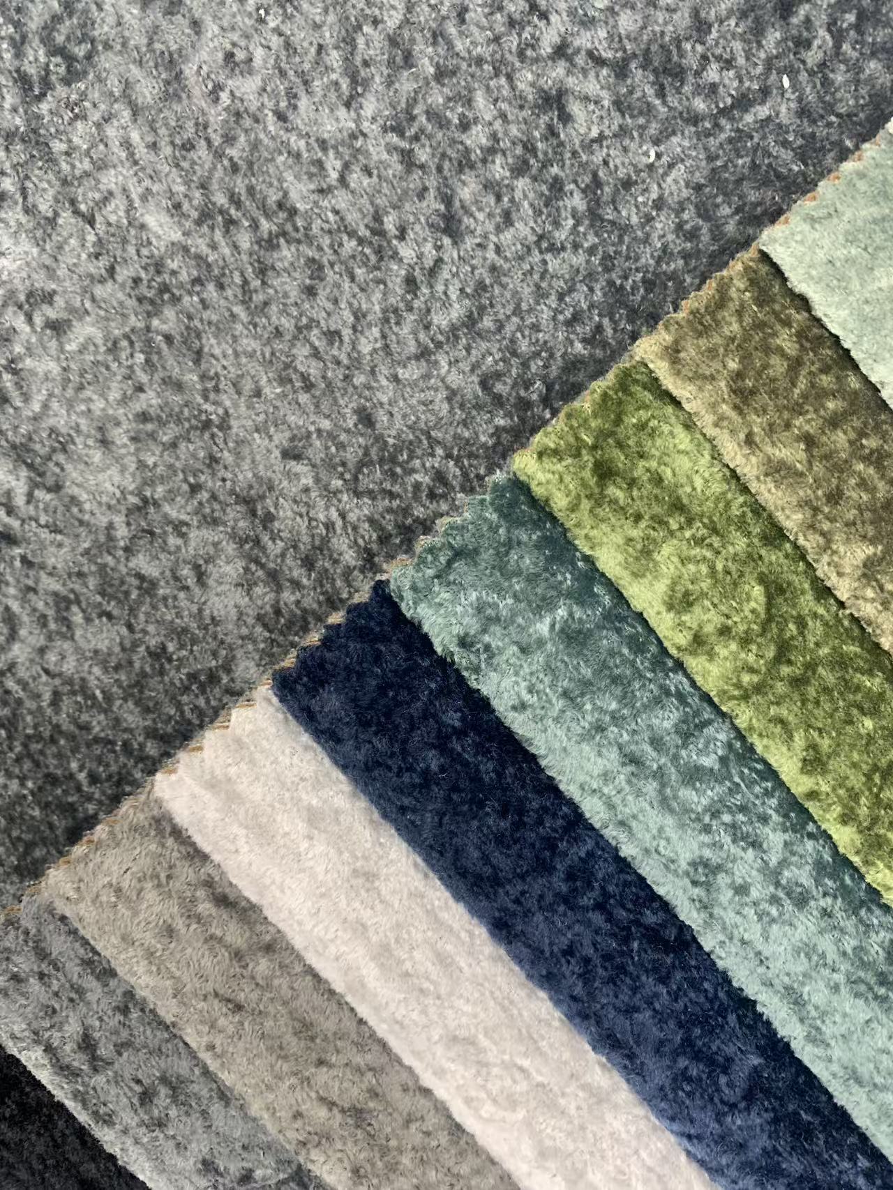 Classic Modern Solid Velvet Fabric for sofa