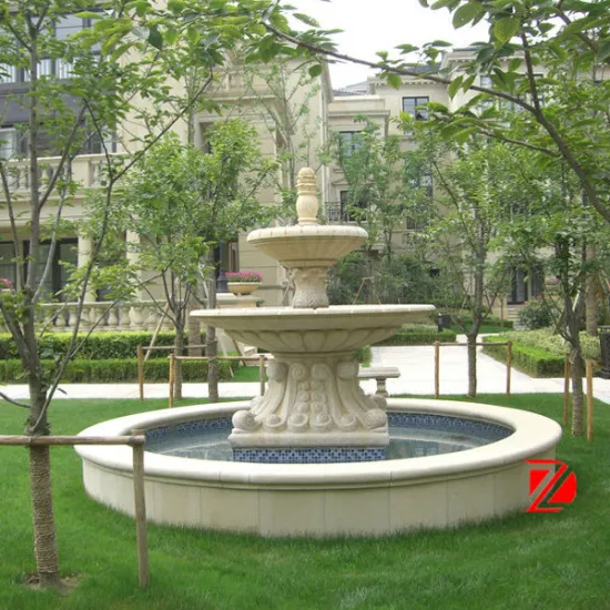 Marble garden water features