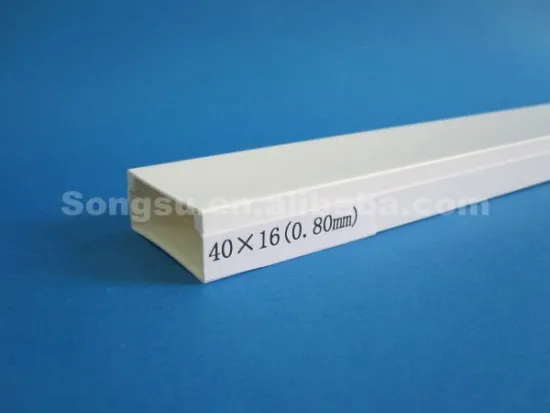 plastic cable channels 40*16mm 0.80 thickness
