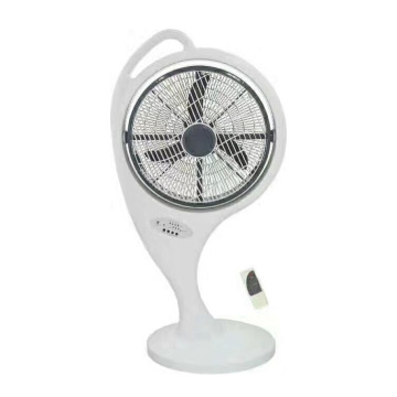 Ventola solare ricaricabile da 55 W portatile - bianco classico per casa e ufficio
