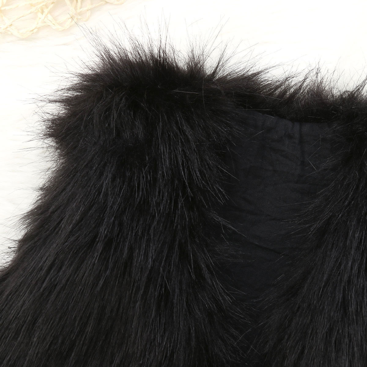 Cathery Fashion New Girls Kids Faux Fur Vest Waistcoat Baby Girl Warm Winter Coat Outwear Jacket
