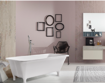 Pure acrylic freestanding bathtub for bathroom