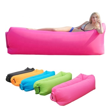 Portable Inflatable Lounger: Air Sofa Hammock Lay Bag