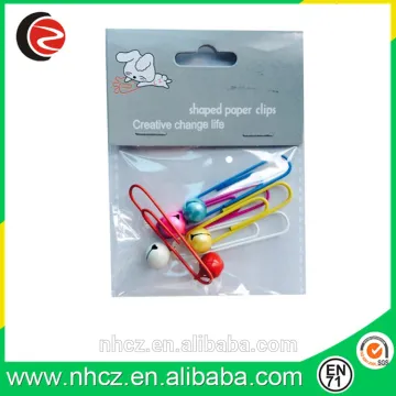 Christmas Colorful 50MM Paper Clips with Jingle Bell