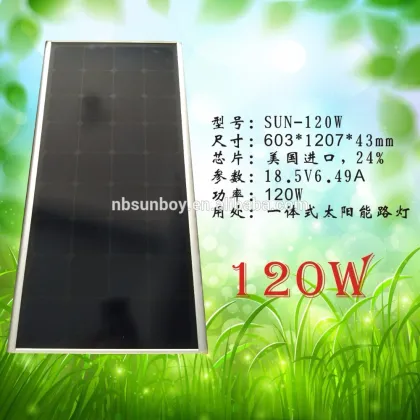 24% Eff Sunpower Solar panel for 120W