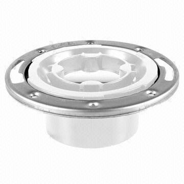 4 inches diameter PVC flange, test cap holds up to 30ft of head pressure