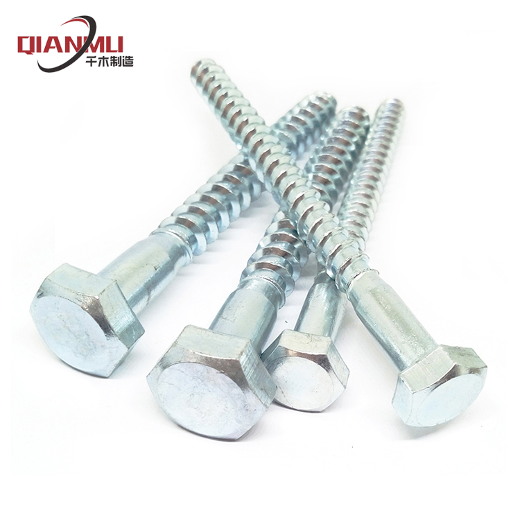 Blue white zinc wood screw Blue White ZincDirectSellingModel