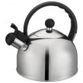 BlackHandle and Stainless Steel Lid of Whistling Kettle
