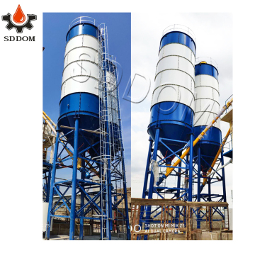 Mobile Portable Steel Bulk Cement Silo for Ready Mix Concrete Plant