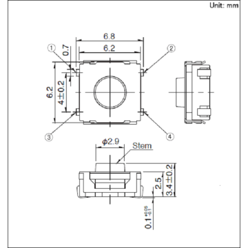 Công tắc gắn bề mặt loại du lịch