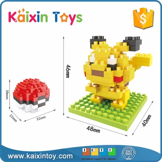 10259993 Hottest Game Poke Pika Children Mini Nano Blocks