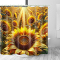 3D waterproof curtain with rings