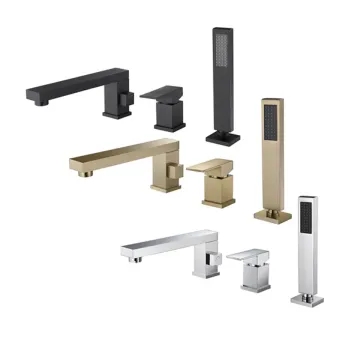 Australian Standard 3-Hole Bathtub Mixer Tap with Hand Spray