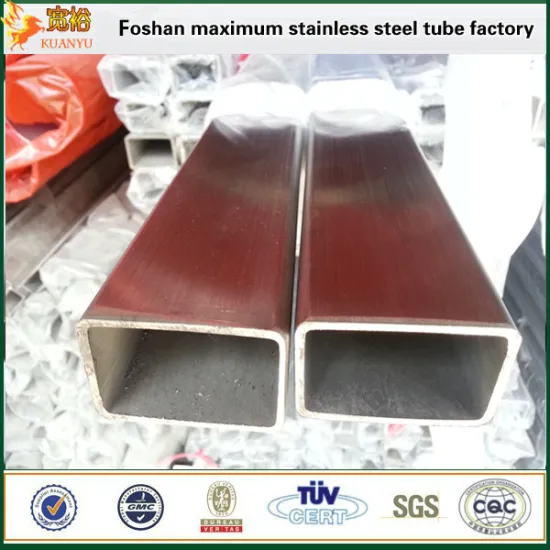 316 rectangle steel pipe stainless steel tube ASTM A554