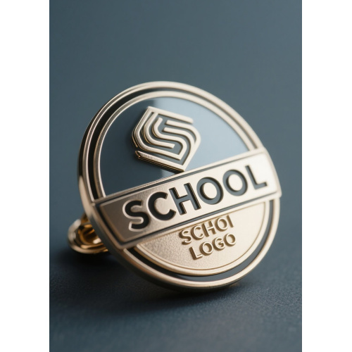 Metal school magnetic pin
