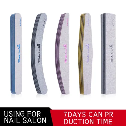 Trendy Things Salon Nail File, Halfmoon, Washable, Professional Nail File, Leaf Style