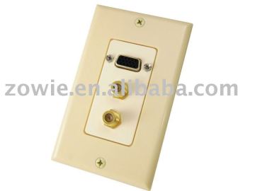 120 type VGA cable wall plate