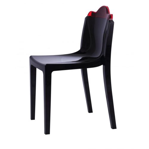 Французский дизайн, прозрачный пластиковый стул из ПК с крышкой