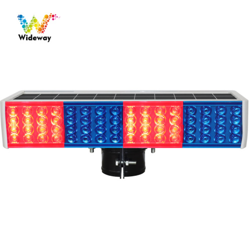 LED Red Blue Strobe Solar Flashing warning light