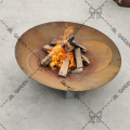 Corten Steel Metal Modern Fire Pit