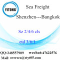 Shenzhen Port LCL Consolidação para Bangkok