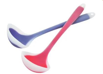 Silicone soup spoon semi-permeable silicone spoon long handle food grade silicone soup