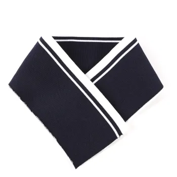 Plain Wave Rib Cotton Jersey with Ribbed Nylon Spandex Collar - Good Price