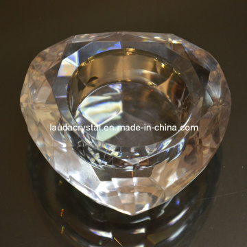 Exquisite Heart Shape Tea Light Crystal Candle Holder