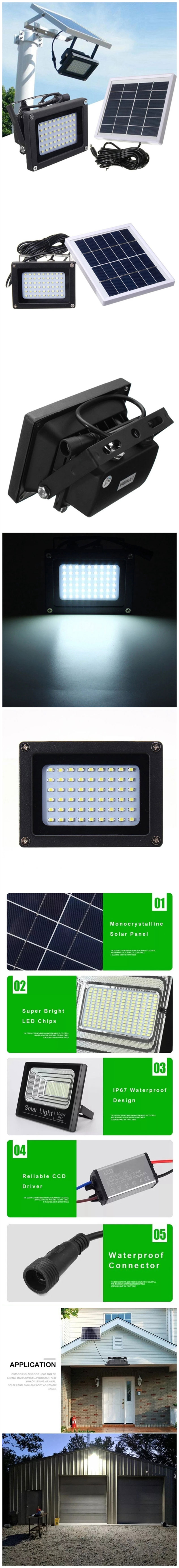 High Quality Solar 54led Flood Light