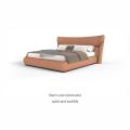 bedside table Bedroom set leather uphostery bed Manufactory