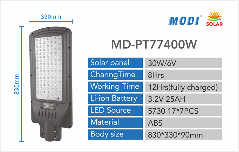 cost of solar street light