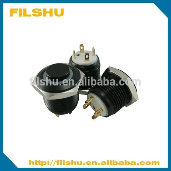 2015 FILSHU hot selling IP67 16mm Illuminated 12 volt Push Button Switch