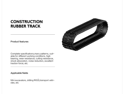 New Terex Excavator Rubber Track Spare Parts for Construction Machinery