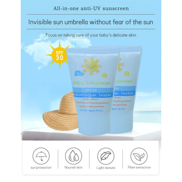 Niños Baby Sun Cream para protector solar para niños SPF30