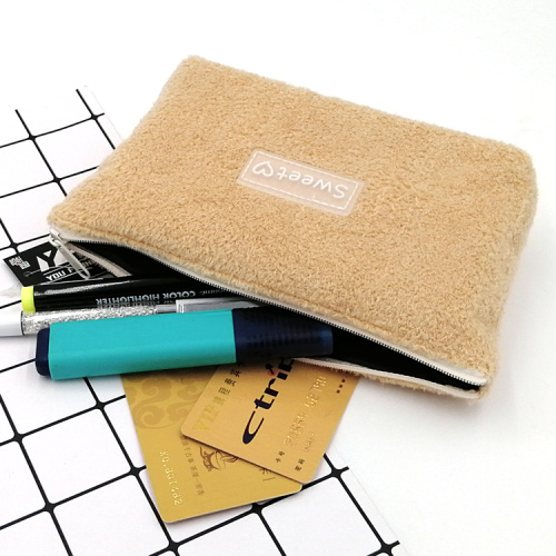 Custom Pencil Bag. Sweet style plush pencil Bag Manufactory