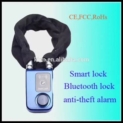 High-tech ABS+ steel chain smart car lock with bluetooth