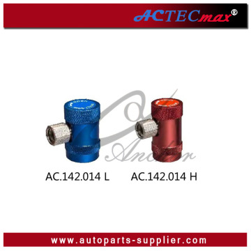 High Quality Copper Low/High Pressure AC Manual Coupler Refrigerant Coupler M12x1.5 R134a R22 Quick Coupler