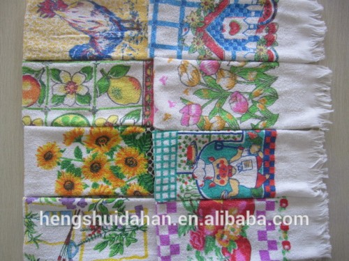 cheap price printing terry towel wholesale