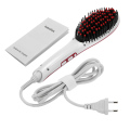 Electric Straight  White Hair Comb Straightener Iron Brush