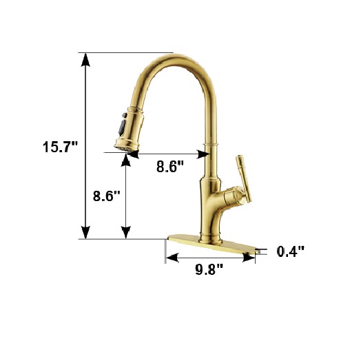 Brass Kitchen Faucet