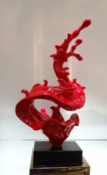 abstract polyresin sculpture art works