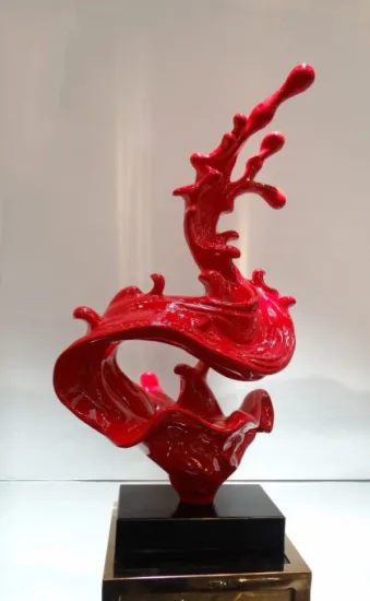 abstract polyresin sculpture art works